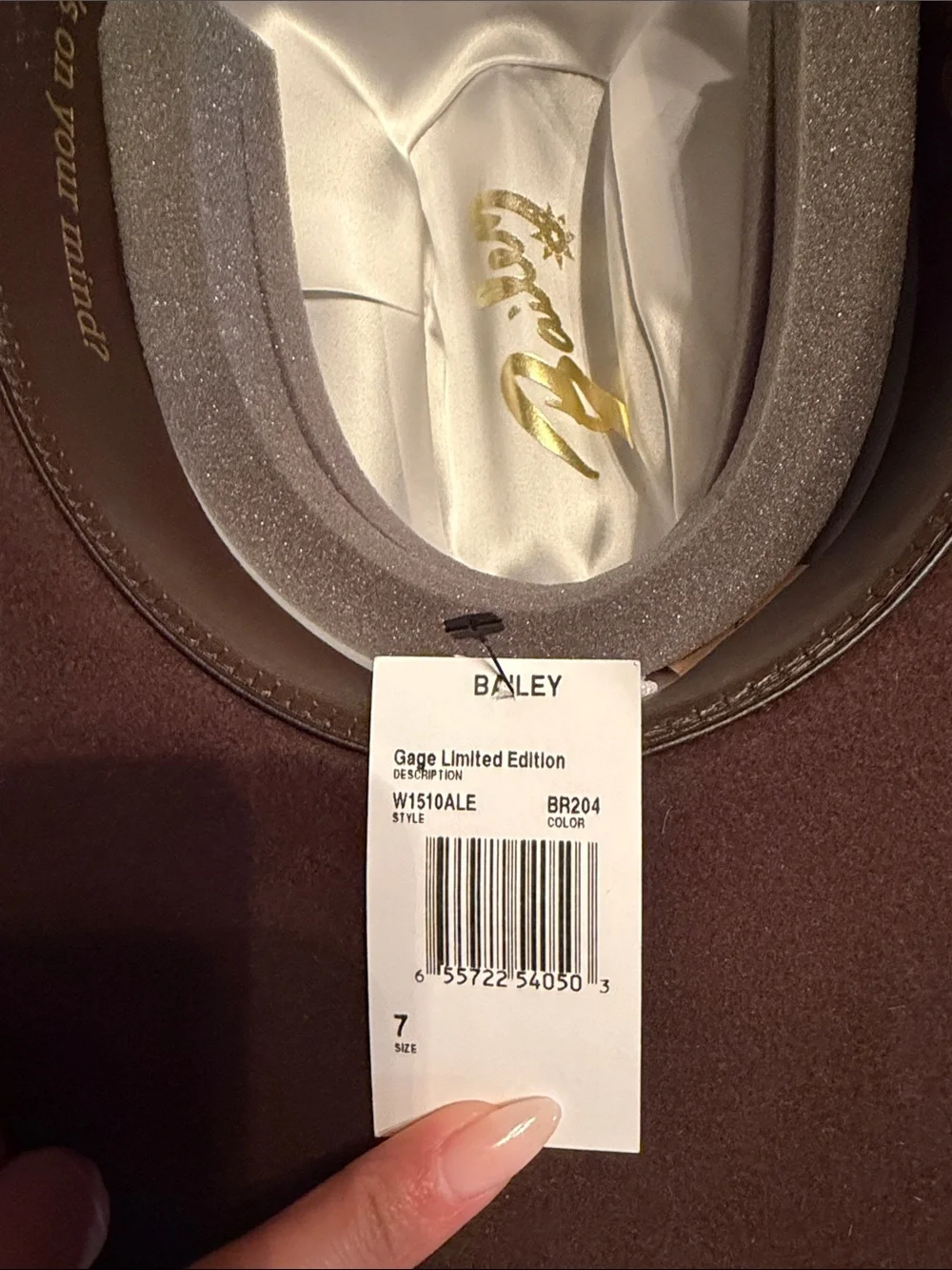 Bailey Brown women’s Cowboy hat